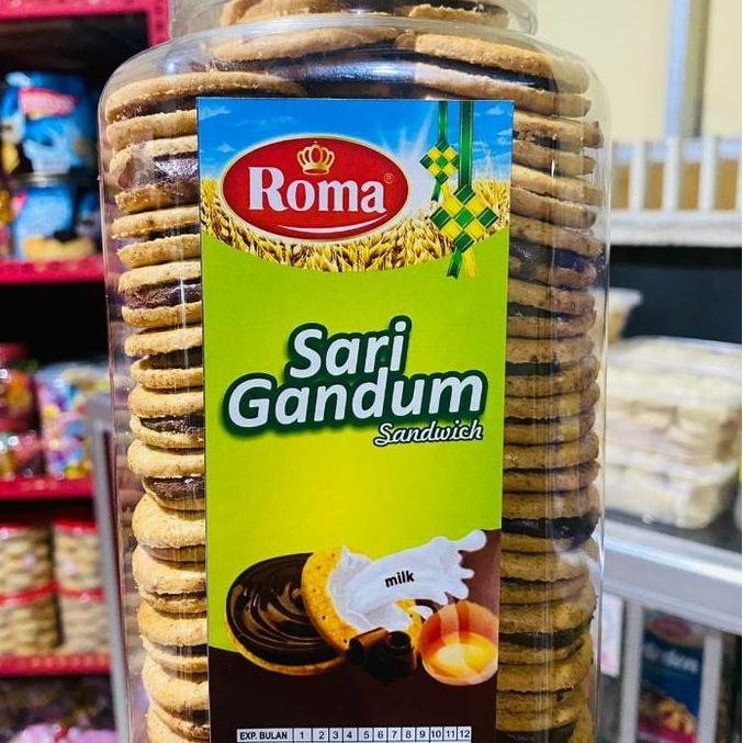 SARI GANDUM COKLAT ORIGINAL 850GR KEMASAN TOPLES JERAPAH
