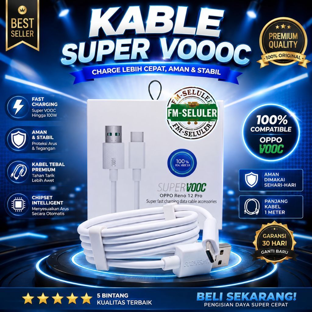 KABEL KABEL DATA CHARGER CASAN OPPO RENO 4 RENO 4F / A58 SUPER VOOC