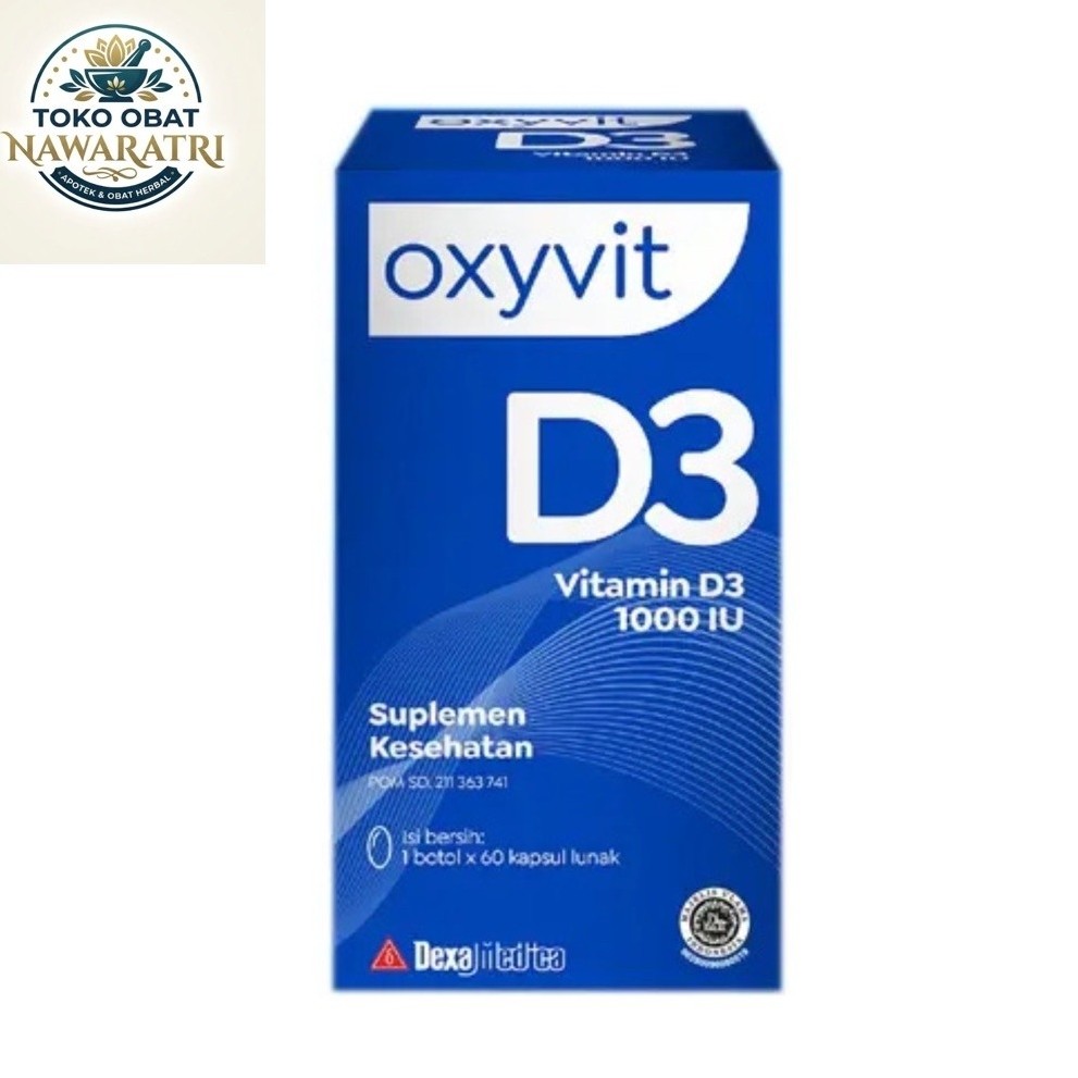 Oxyvit D3 1000 IU 60 Softgel