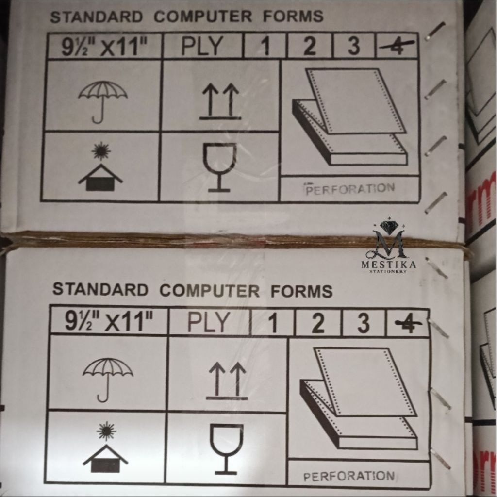 [500 SET] KERTAS NCR COMPUTER FORMS KECIL 4 PLY BAGI 2