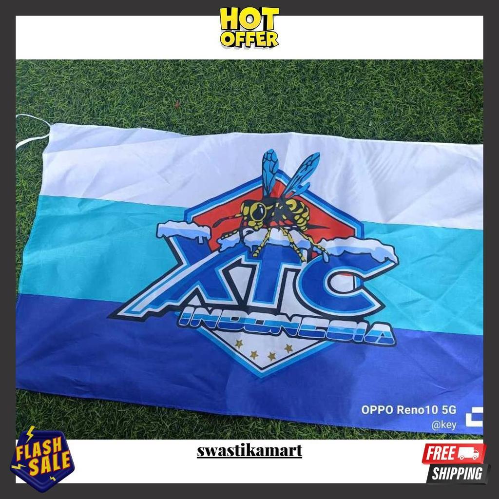 Bendera Xtc Fullprint Bendera Xtc Logo Lebah Sedang Hits