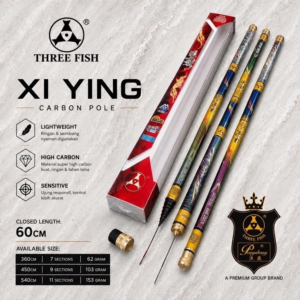 JORAN TEGEK THREEFISH XI YING 3.6, 4.5, 5.4