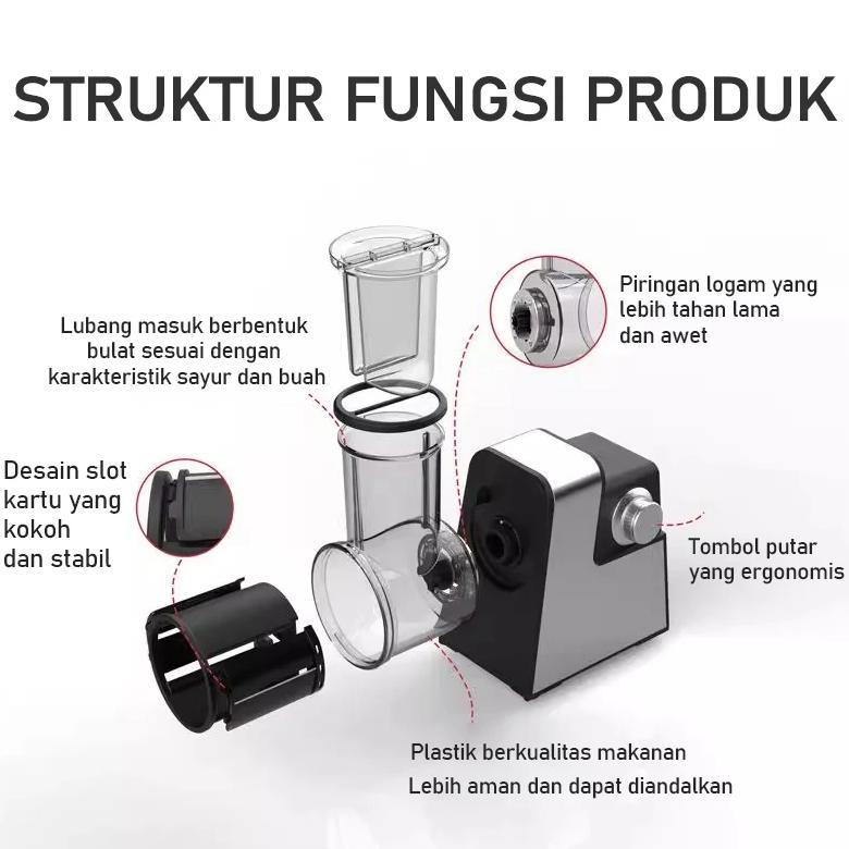 Hot [Cod] 5-In-1/7-In-1 250W-500W Mesin Pemotong Sayur Otomatis  Dengan Listrik Ini Adalah Alat Serb