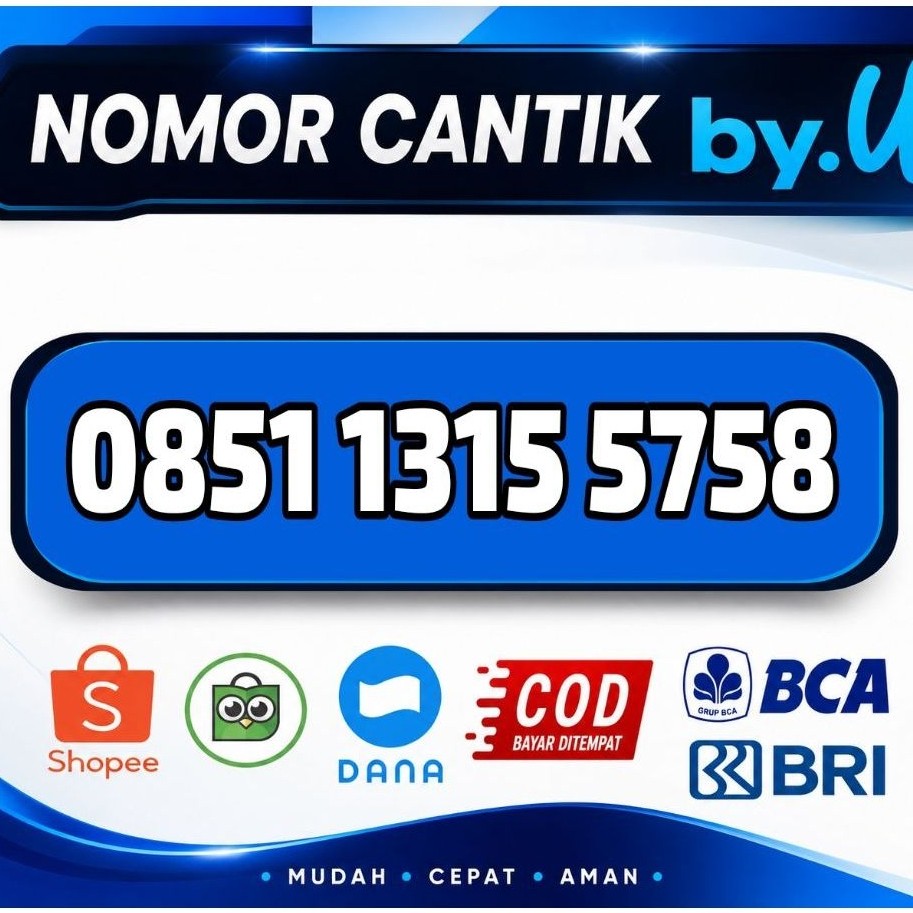 nomor cantik Telkomsel BY. U seri hoky jawa 5758 murah promo