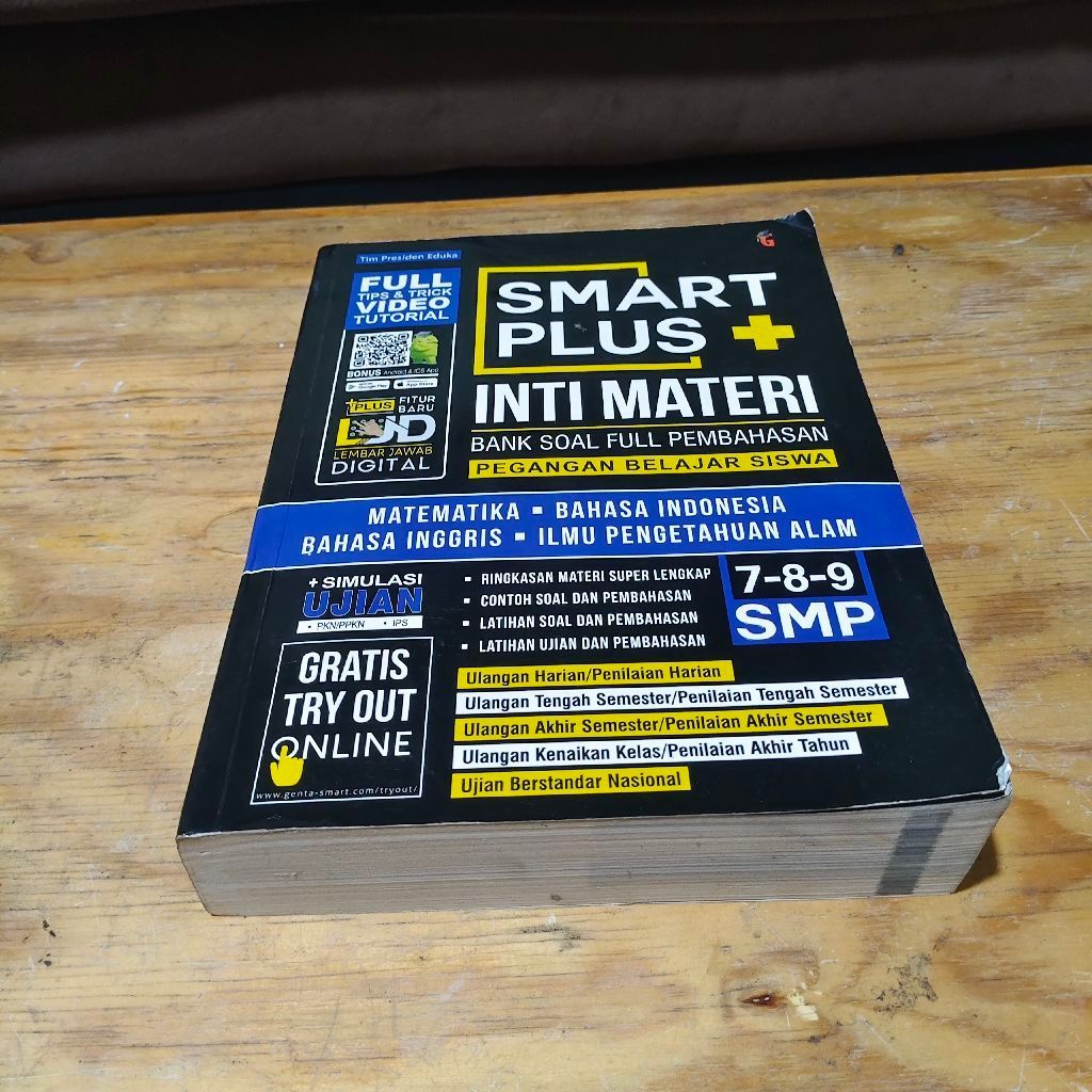 Buku Smart Plus + Inti Materi Bank Soal Full Pembahasan SMP