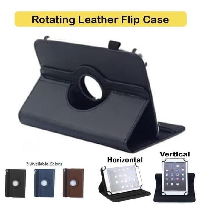 Advan Vandroid i10 Tab Rotate Leather Flip Book Cover Case Casing Buku