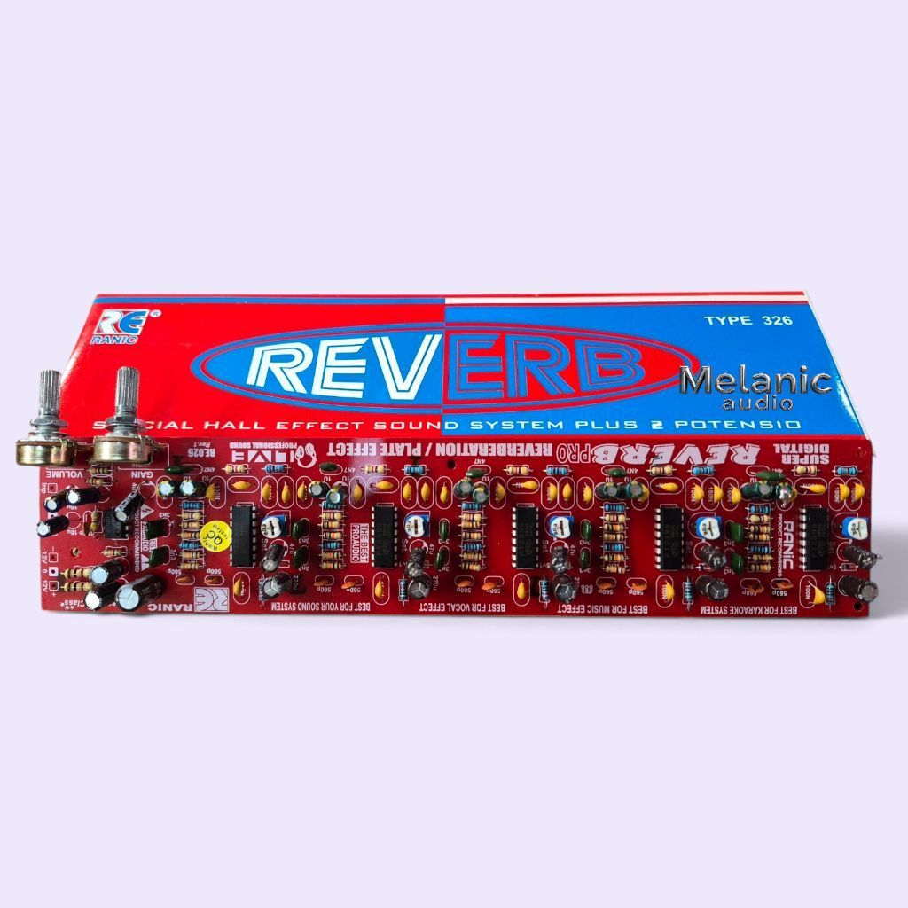 kit super digital echo Reverb 2 potensio pro special hall effect type 326