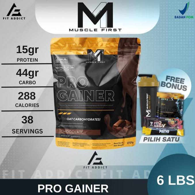 New- M1 Muscle First Gold Pro Gainer 6 Lbs 6 Lb 6Lbs 6Lb Musclefirst Gainer
