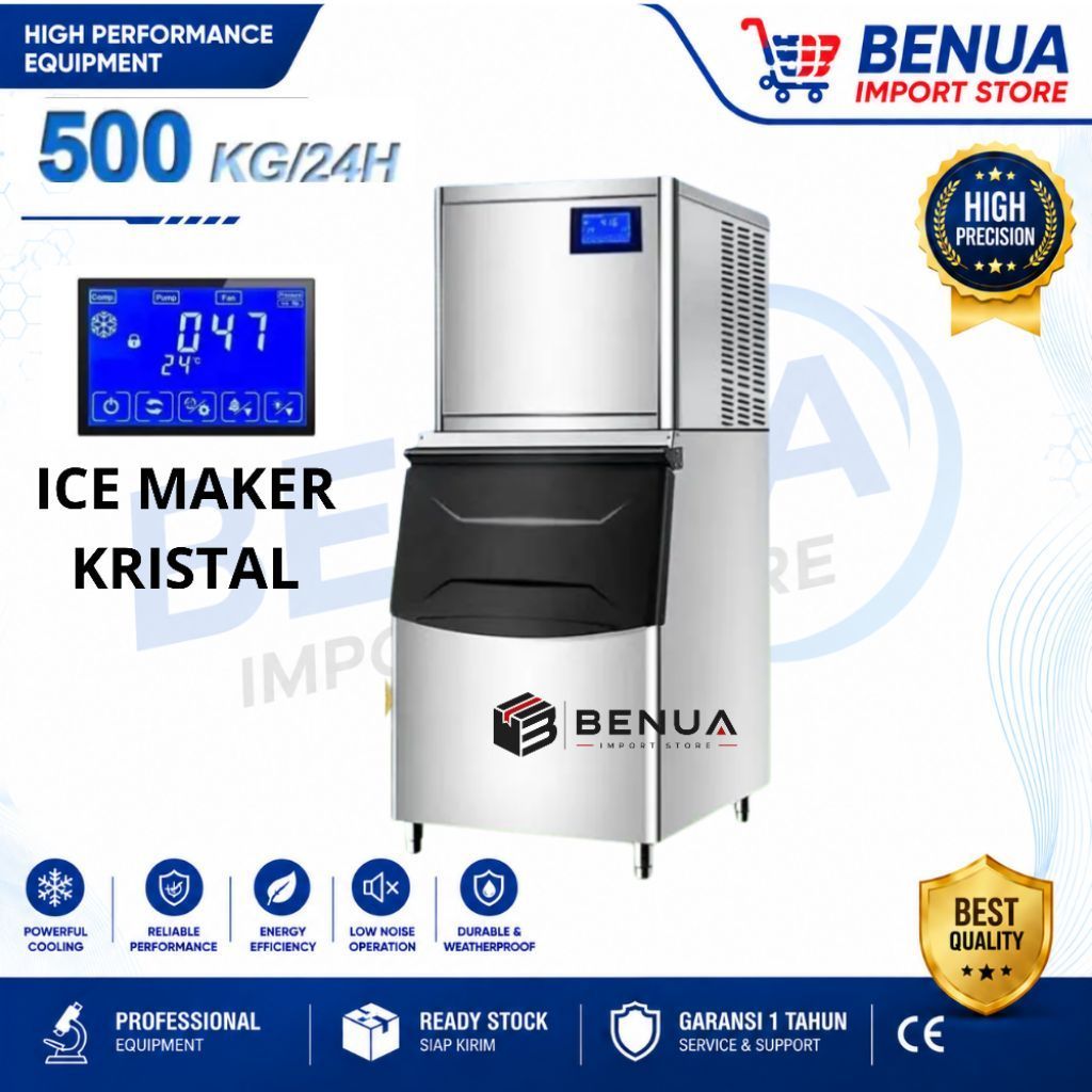 HICON Mesin Es Batu kristal 500KG/24Jam Kapasitas Besar HZB-500 - Default