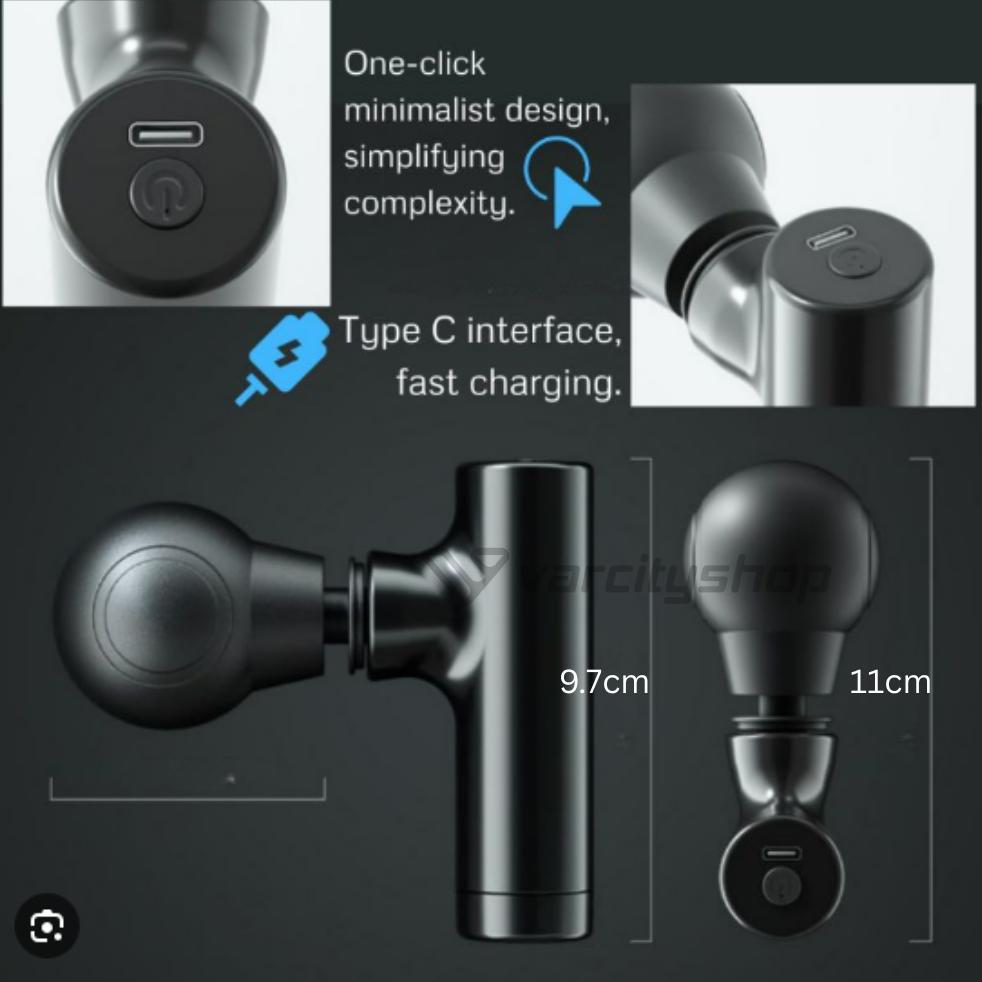 Massage Gun Mini Massager Alat Relaksasi Otot Facial Massager Gun Pijat Otot Kaku