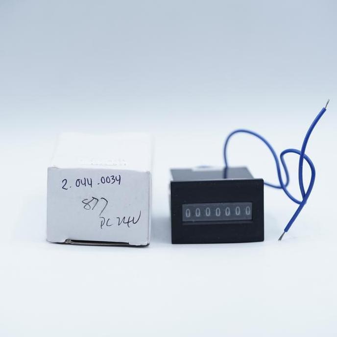 COUNTER 877 DC 24V 7 DIGIT DIGITAL MECHANICAL COUNTER PLASTIC ELECTRICAL METER PULSE MACHINES COUNTE