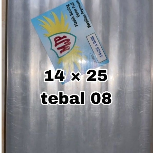 Plastik PP  bening dan tebal 08