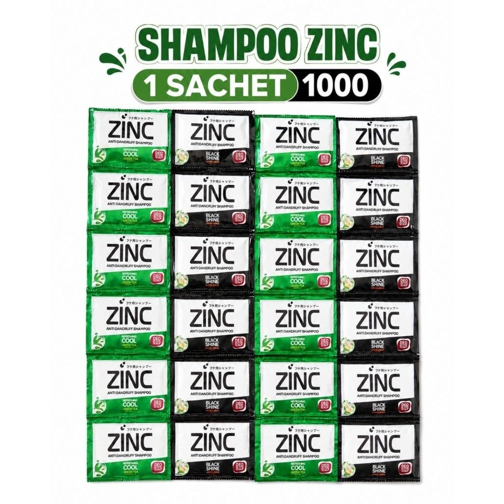 SHAMPOO ZINC 1 sachet shampoo zinc cool shampoo zinc black shine shampoo zinc 1 sachet