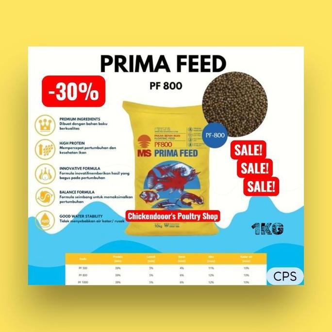 Sasana- Pakan Pf 800 Pf800 1 Kg Pelet Pellet Ikan Benih Bibit Lele Gurame Nila Patin Bal Gabus Chana