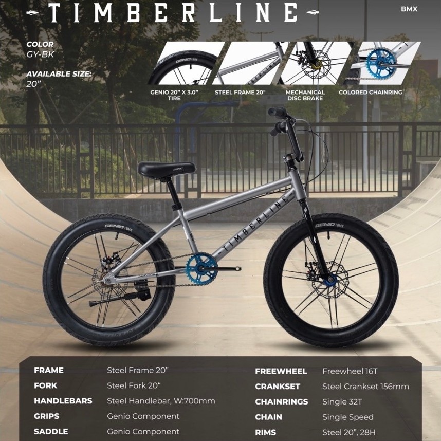 Sepeda BMX Genio 20 inch Timberline