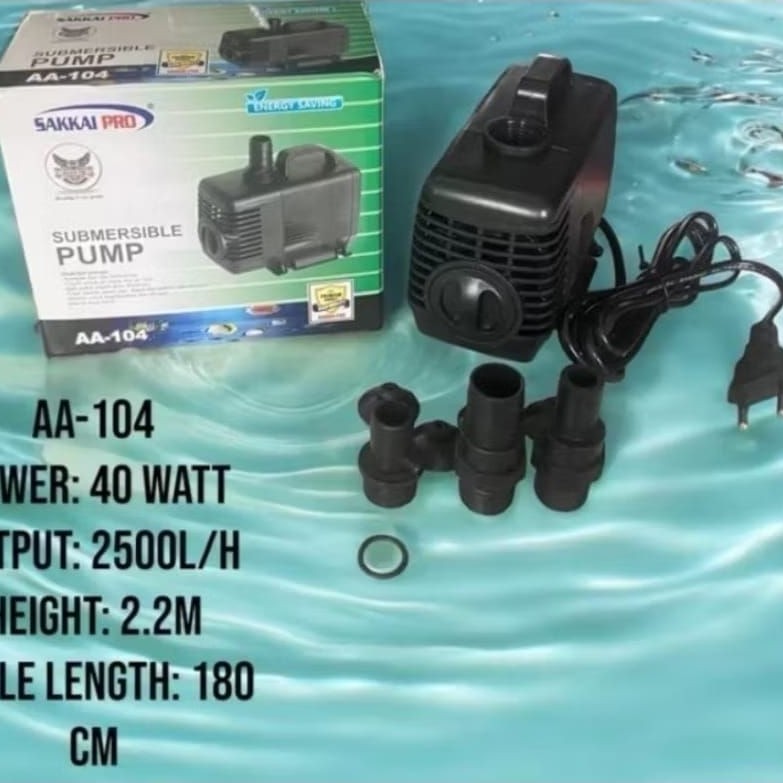 Pompa air celup SAKKAI PRO pompa aquarium SAKKAI PRO AA103 & A104