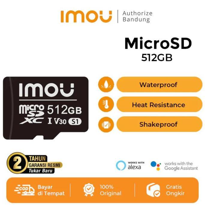 Bestgood- IMOU MicroSD Card 512GB Kartu Memori Memory Card HP CCTV Class 10