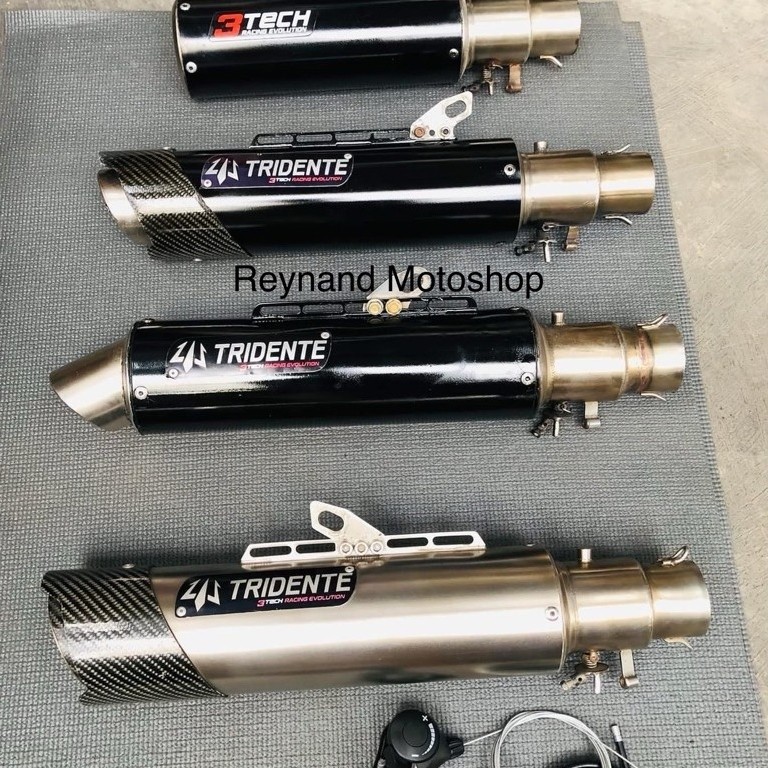 Knalpot Tridente 3 suara 3tech Original Anti Tilang