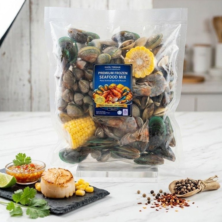 seafood mix kerang