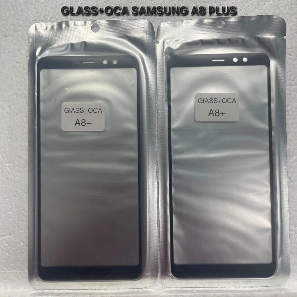 KACA GLASS LCD PLUS LEM OCA SAMSUNG A8+ / SAMSUNG A8 PLUS
