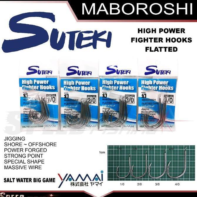 (Good) Hook SUTEKI Maboroshi High Power Kail Pancing Assist Jig Jigging Tanpa Lubang