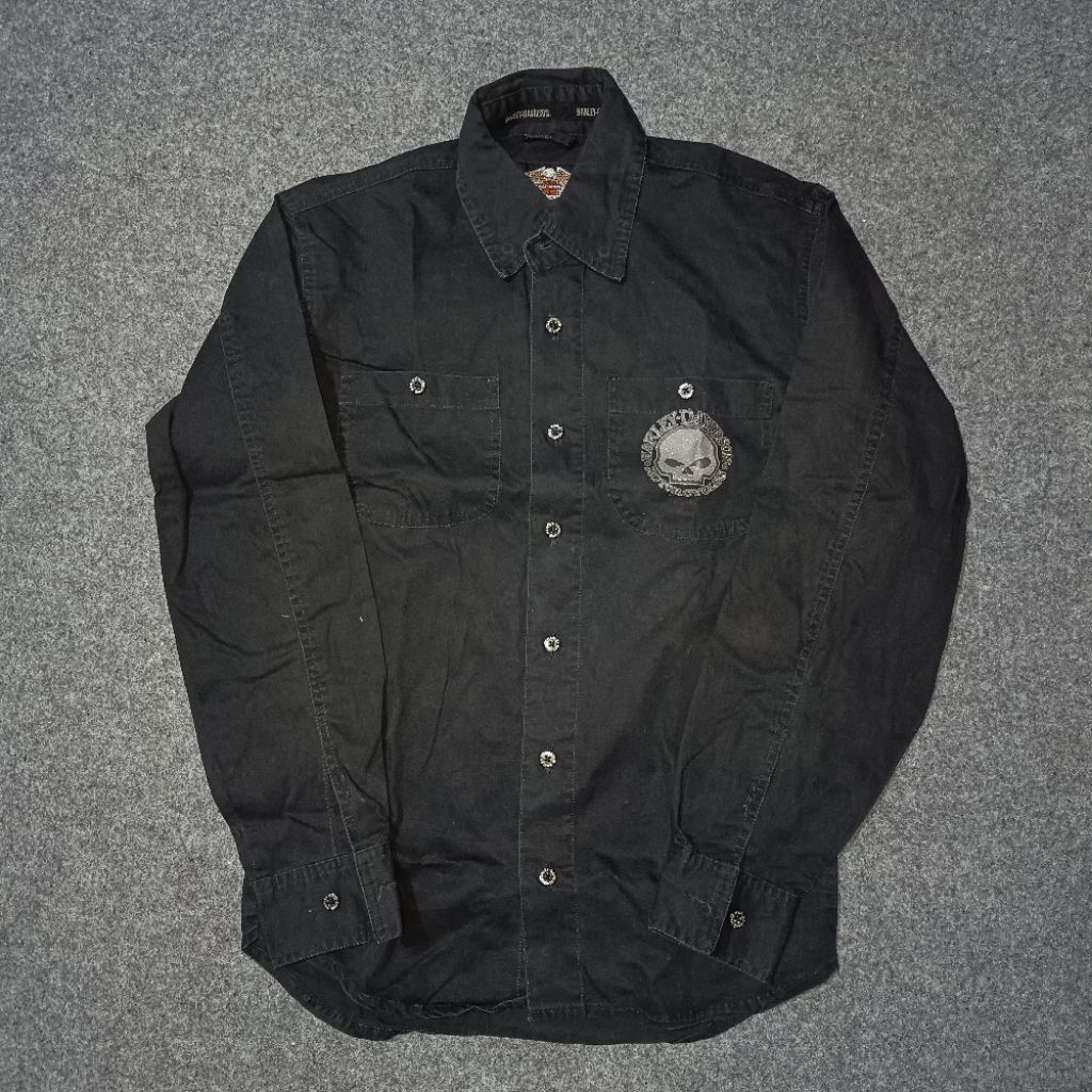 [PRELOVED ORIGINAL] Kemeja Harley-Davidson – Long Sleeve Workshirt