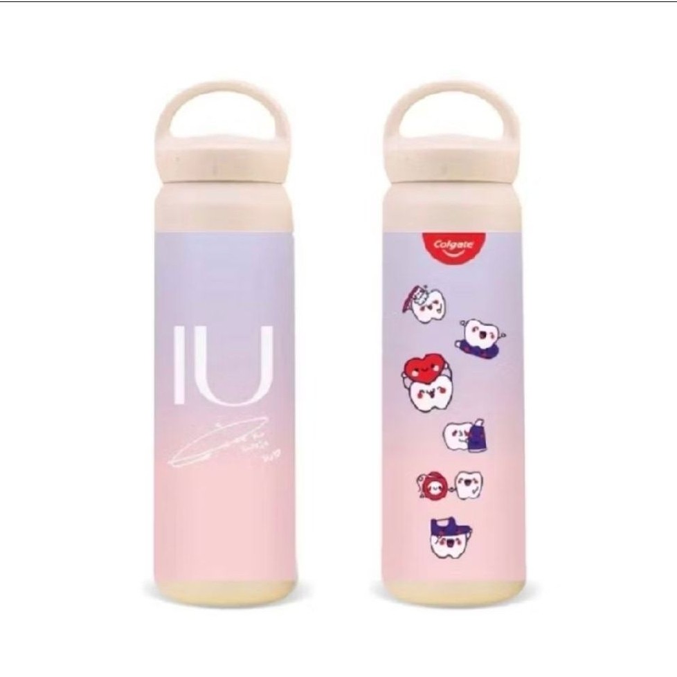 COLGATE x IU Tumbler Limited Edition Tanda Tangan IU Hadiah Koleksi