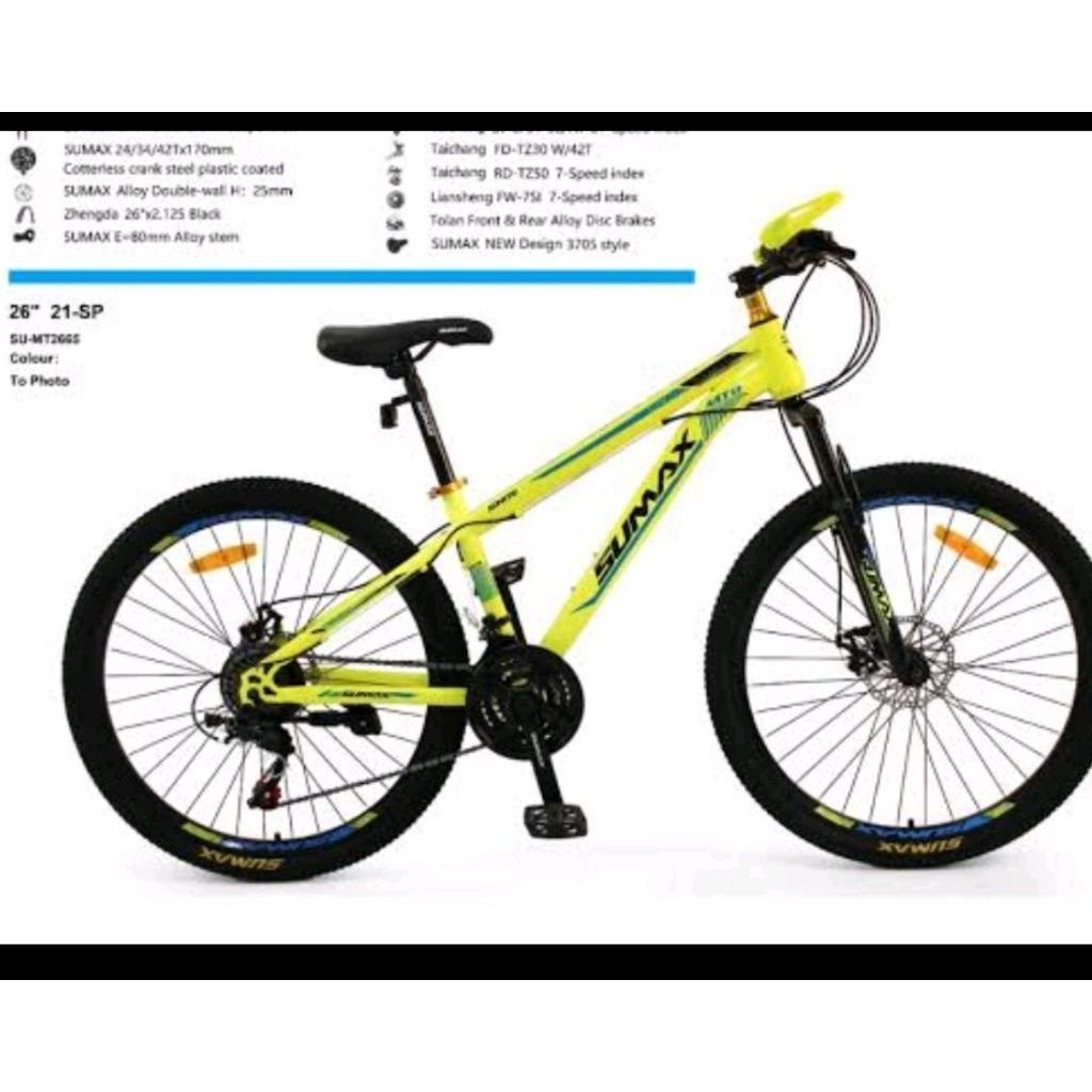 Pesanan Kakak MTB 26 Sumax Kuning