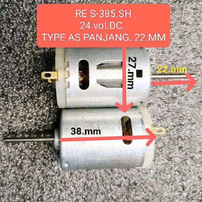 [] Dinamo DC 24V RS385 Motor Dinamo DC 12/24 Vol RS385.12VOL & RS385 24VOL