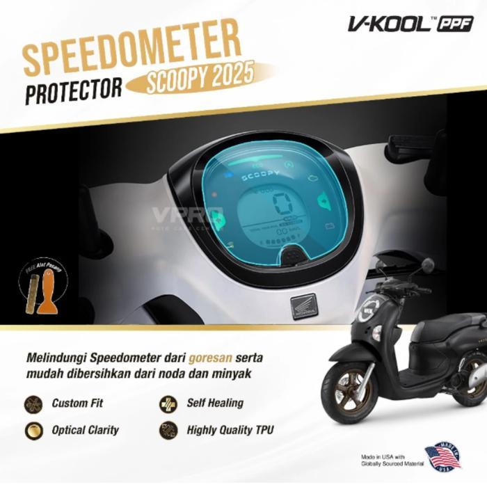 PPF VKOOL Speedometer Honda Scoopy New 2025 | Anti Gores Motor Self Healing TPU Kualitas Tinggi Perl
