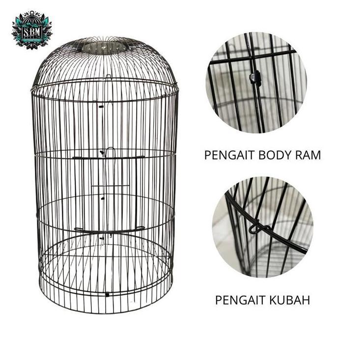 RAM BESI SANGKAR KANDANG BURUNG PLECI DIAMETER 27CM | RAM BESI SANGKAR PLECI TEBAL 1,5MM