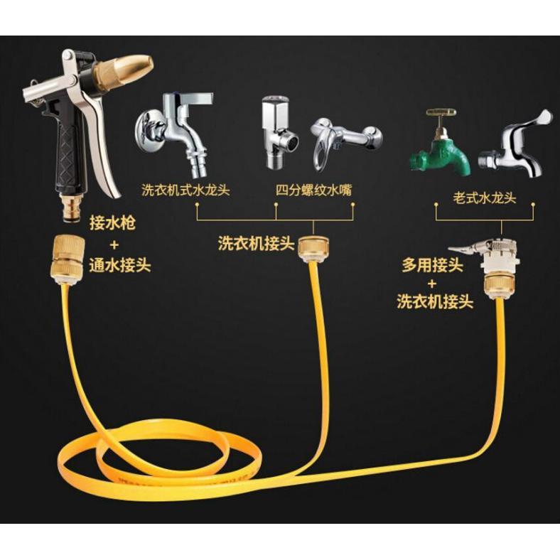 paket selang air fleksibel semprotan cuci mobil motor siram tanaman kebun garden nozzle gun jet spra