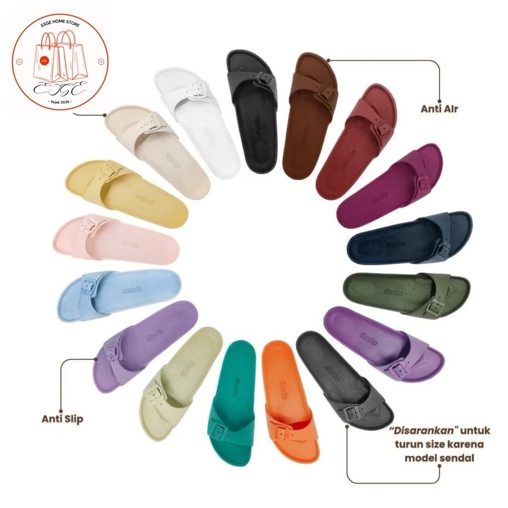 BATA - PIA "Rubber" Sandal slide karet wanita original bata