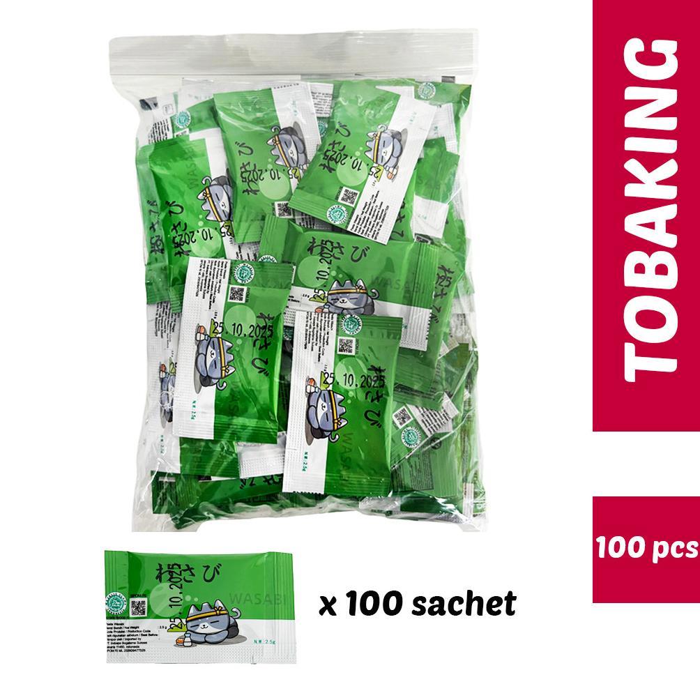 Wasabi Sachet Halal isi 100 saset Pasta Sushi wasabi paste