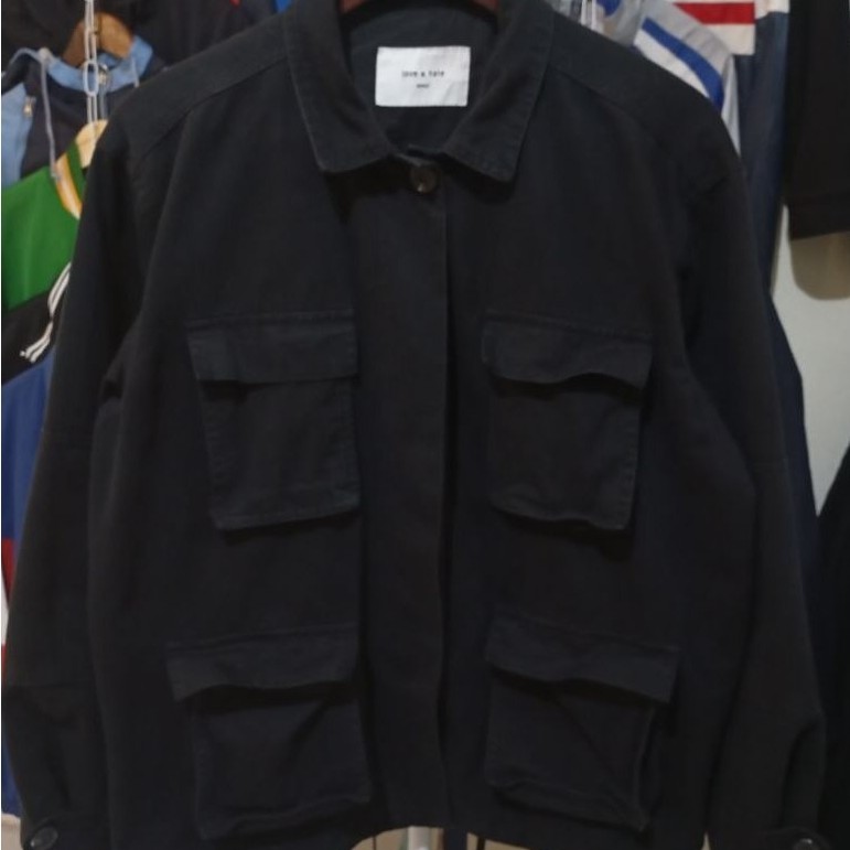 Outer trucker denim 4 poketBoxy