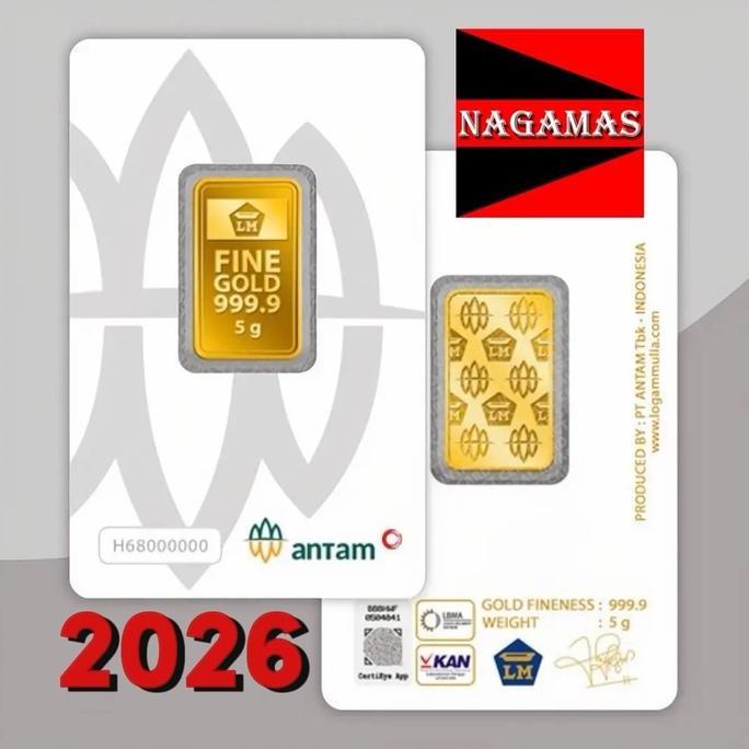 LOGAM MULIA ANTAM CERTICARD 5gr, LM ANTAM, EMAS BATANGAN KEPINGAN 5 GRAM
