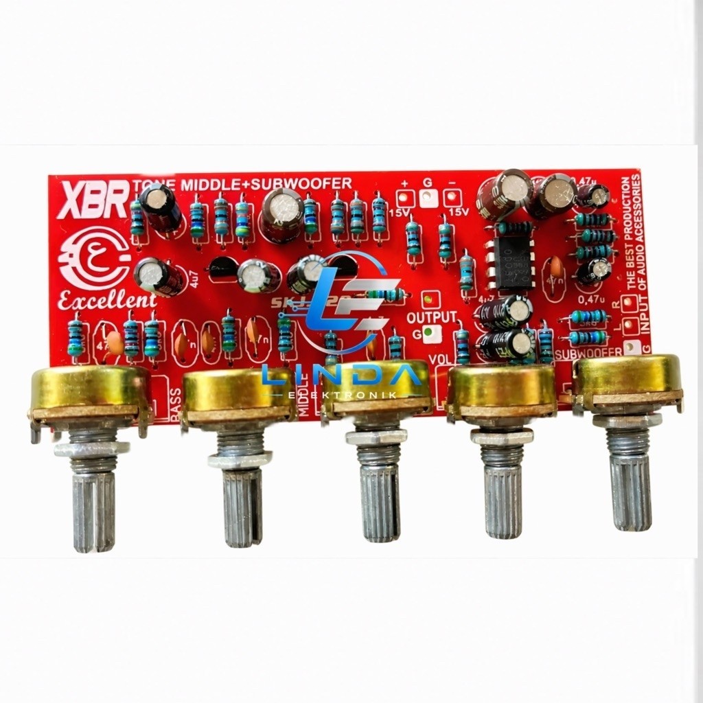 Tone control mono XBR lengkap midle&subwoofer bagus
