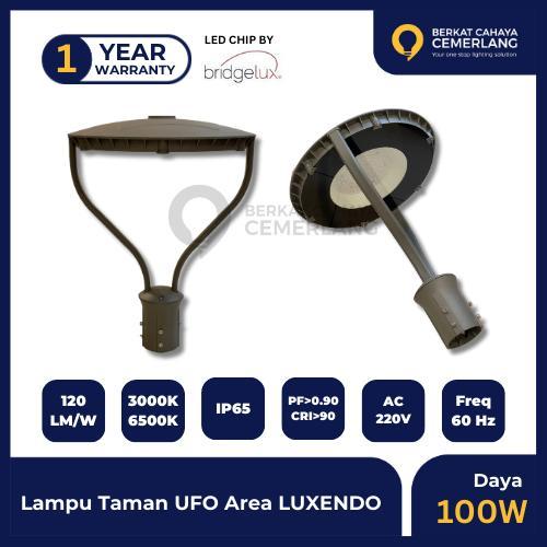 Lampu Taman UFO LUXENDO 50W 100W Lampu Taman Area Garden Light LED - Kuning