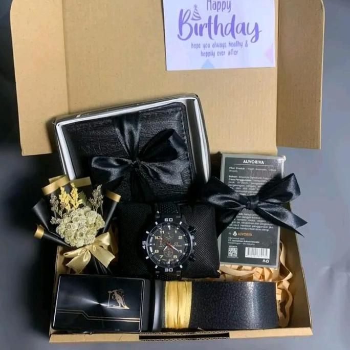 TB21 HAMPERS COWOK MURAH | GIFT BOX COWOK | KADO ULANG TAHUN | HAMPERS ULANG TAHUN | KADO COWOK JAM 