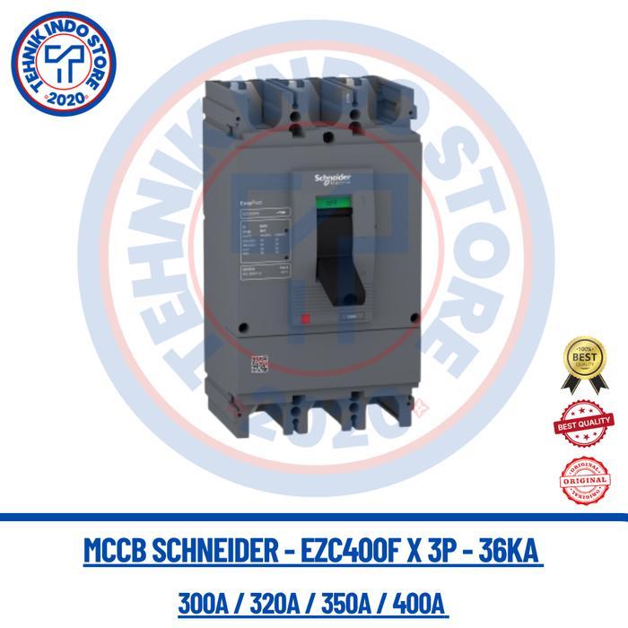 MCCB 300A / 320A / 350A / 400A 3PHASE EZC400F 36KA - MCCB EZC 3P - 300A