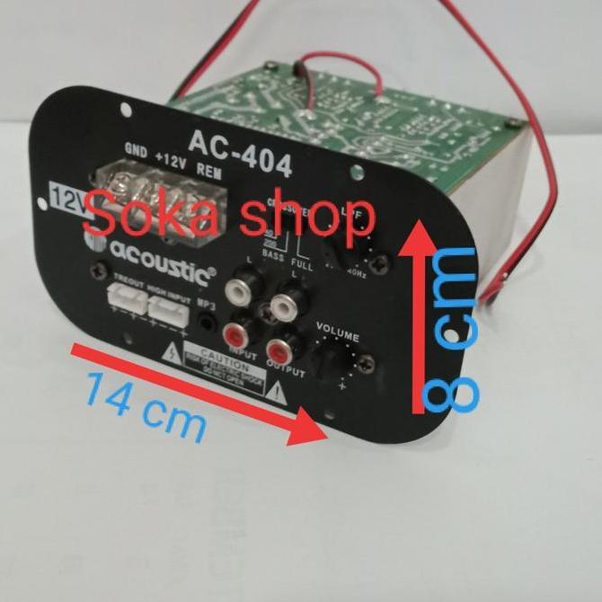 NEW Kit basstube monoblock aktif subwoofer 12v Acoustic AC -404 Streeo