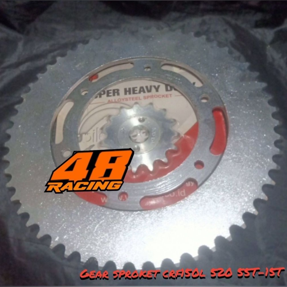 gir crf 520 gir depan belakang crf ukuran 520 gear crf 150l