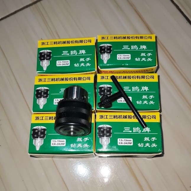 KEPALA BOR 13 MM 24 UNF UNTUK MESIN BOR 10 MM