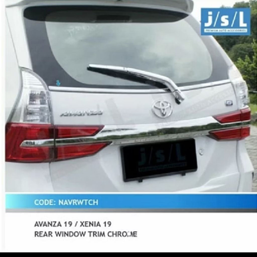 Lis Kaca Jendela Belakang Mobil Avanza Xenia Veloz 2019 Up Chrome