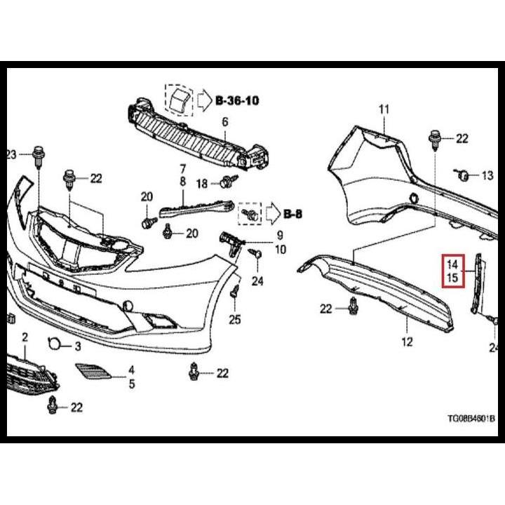 TERLARIS BRACKET BUMPER BEMPER BELAKANG JAZZ 2009-2013 JAZZ GE8 RS 