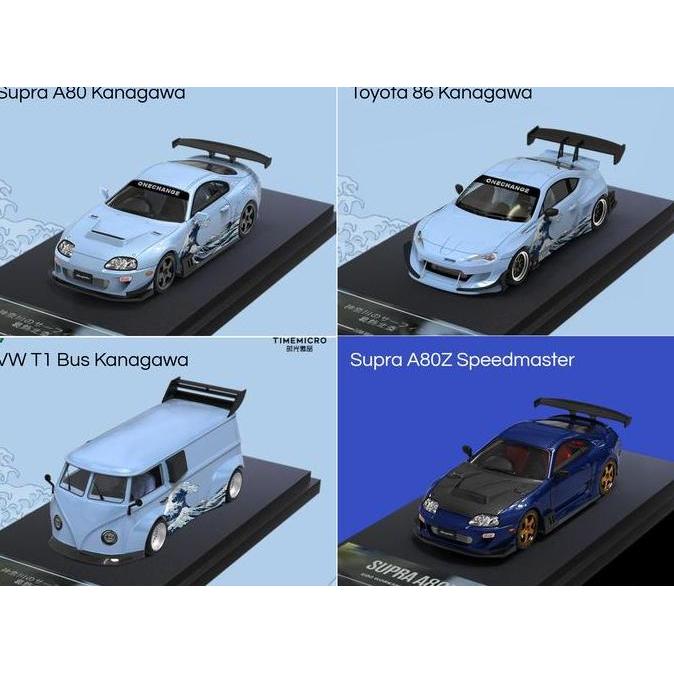 GDO x Time Micro 1/64 The Great Wave off Kanagawa - GDO642934 Volkswagen VW T1 Bus - GDO644434 Toyot