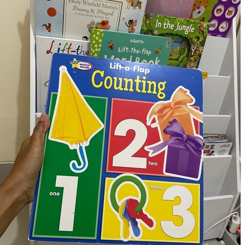 Buku Active Minds Lift-a-Flap Counting Anak Edukasi Angka 1 2 3
