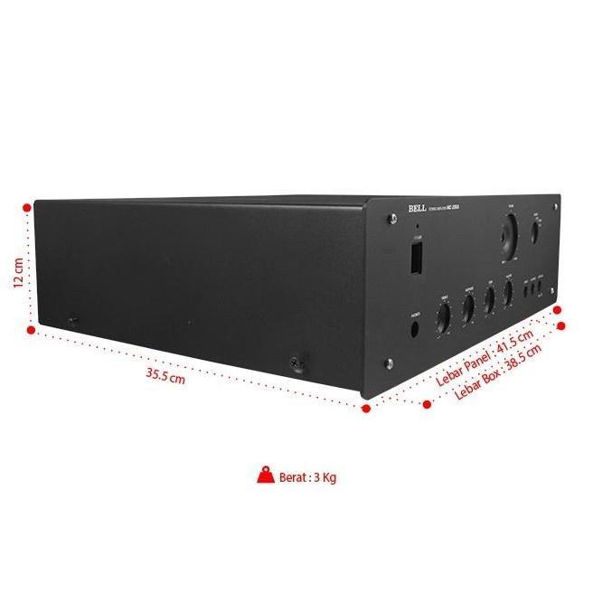 Box Power Amplifier Bell M-200A Box Bell Mc-200A M200A Mc200 Box Amplier