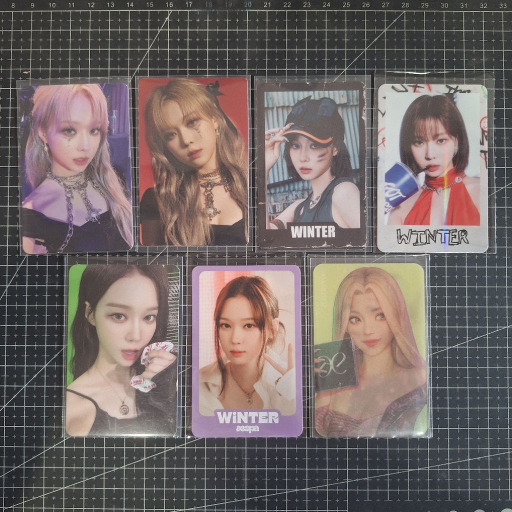 AESPA Winter Official Photocard PC QQ Drama Got the Beat GOT Drama Whiplash My World
