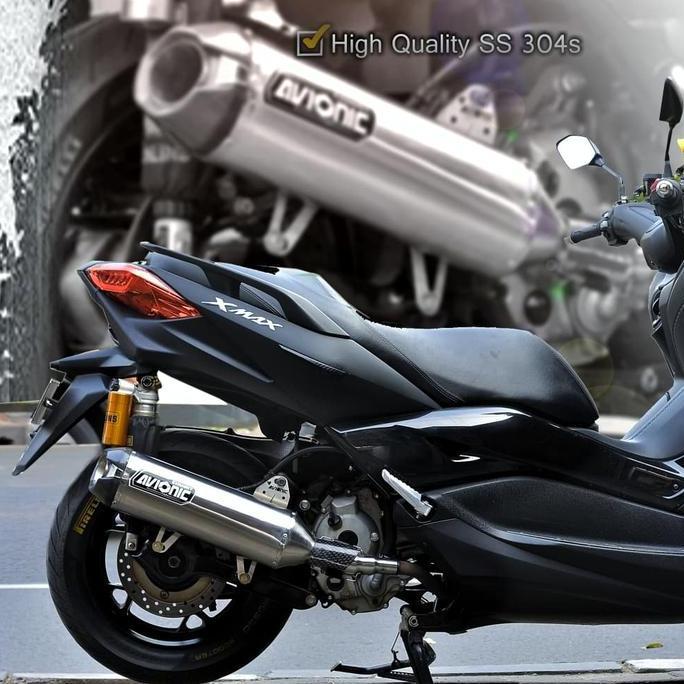 OK AVIONIC EVO - ORIGINAL EXHAUST KNALPOT RACING YAMAHA XMAX (SLIP ON) *